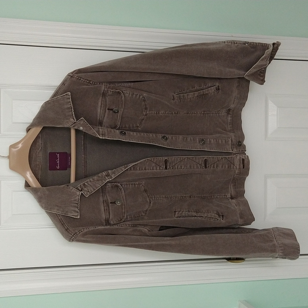 Jacket Corduroy by Gloria Vanderbilt Lavender L